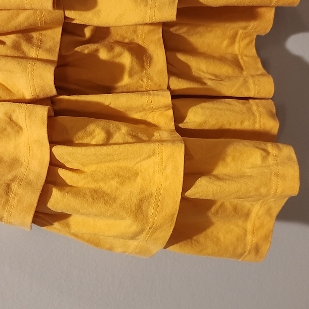 Hanna Andersson Yellow Three Tier Ruffle Skirt With Shorts Skort 140 - Picture 4 of 11
